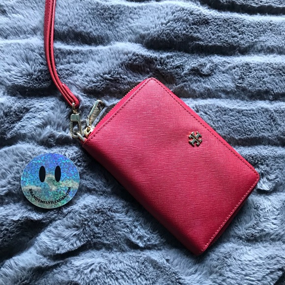 Tory Burch Handbags - SOLD Red Tory Burch Wristlet/Wallet